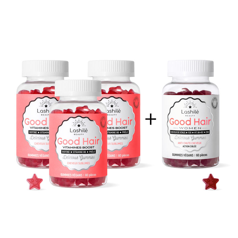 Pack Cheveux Lashilé Beauty - Good Hair pousse et anti-chute fortification