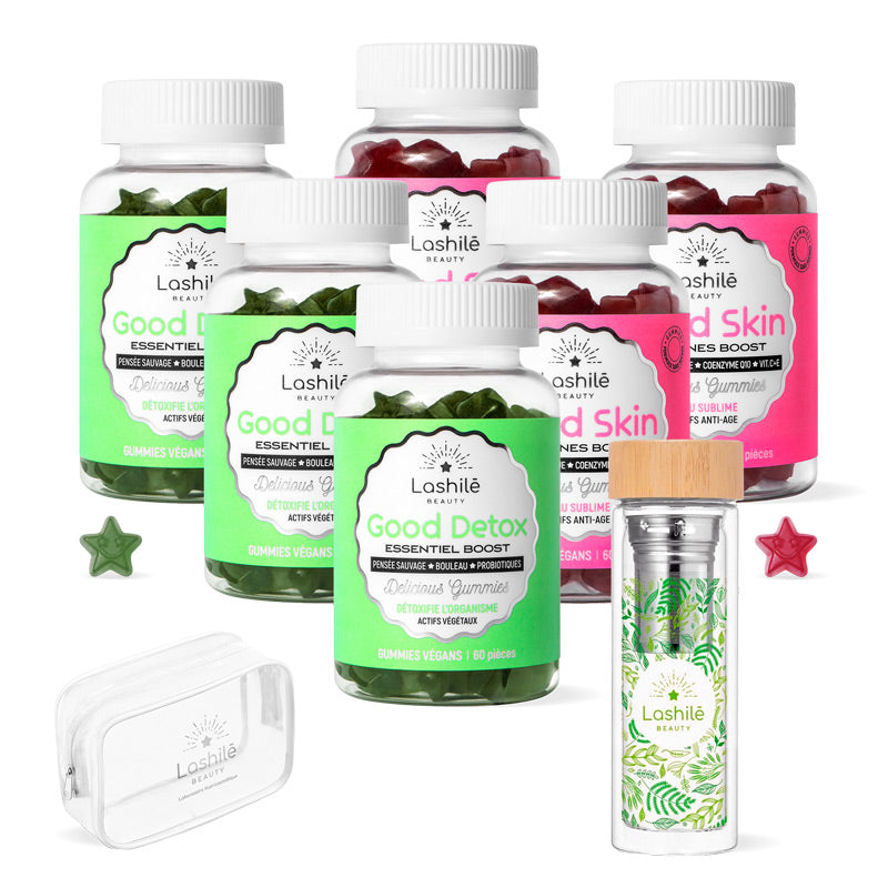 Pack Lashilé Beauty - Good Skin et Good Detox éclat et détox - Cure 3 mois