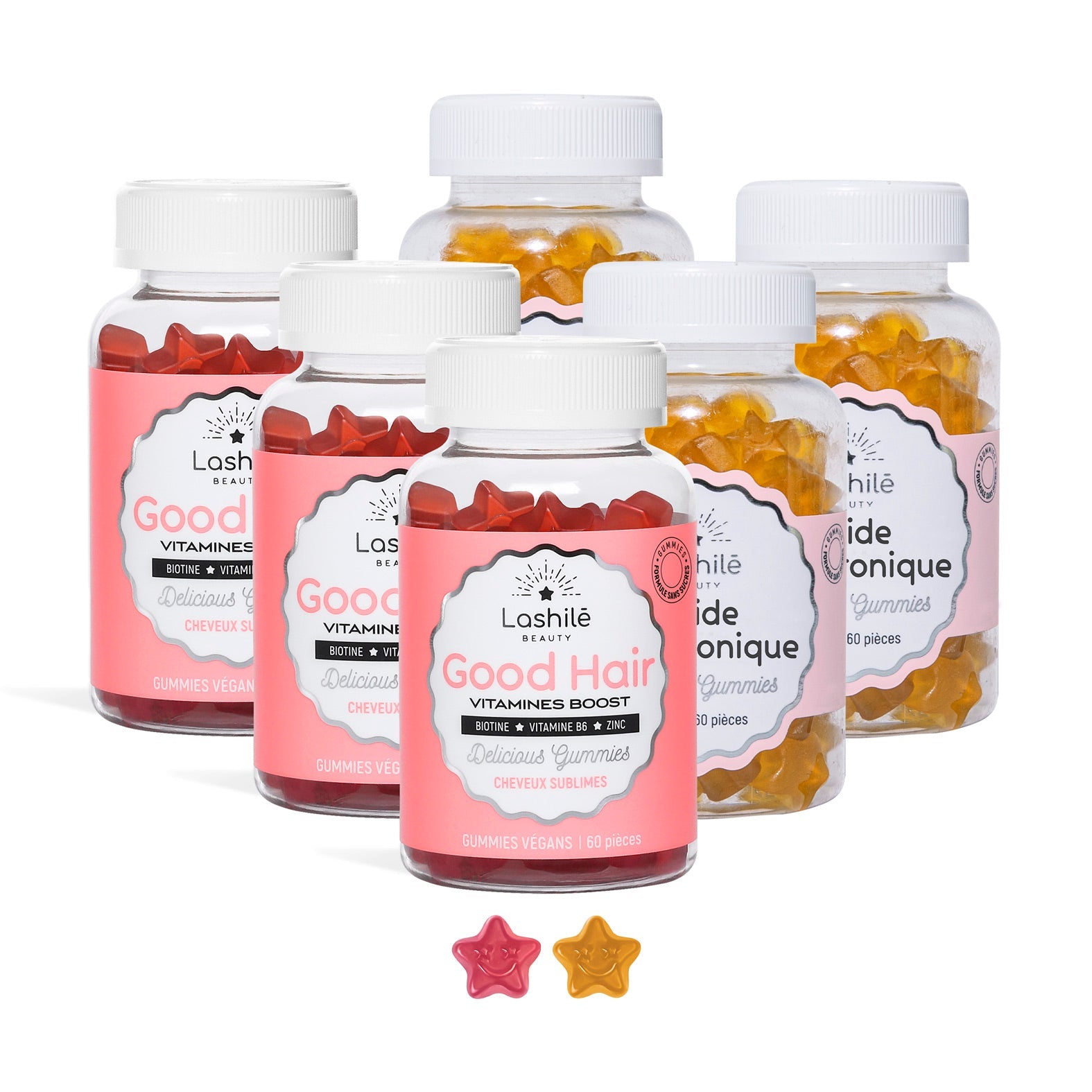 Confezione per capelli sani e acido ialuronico