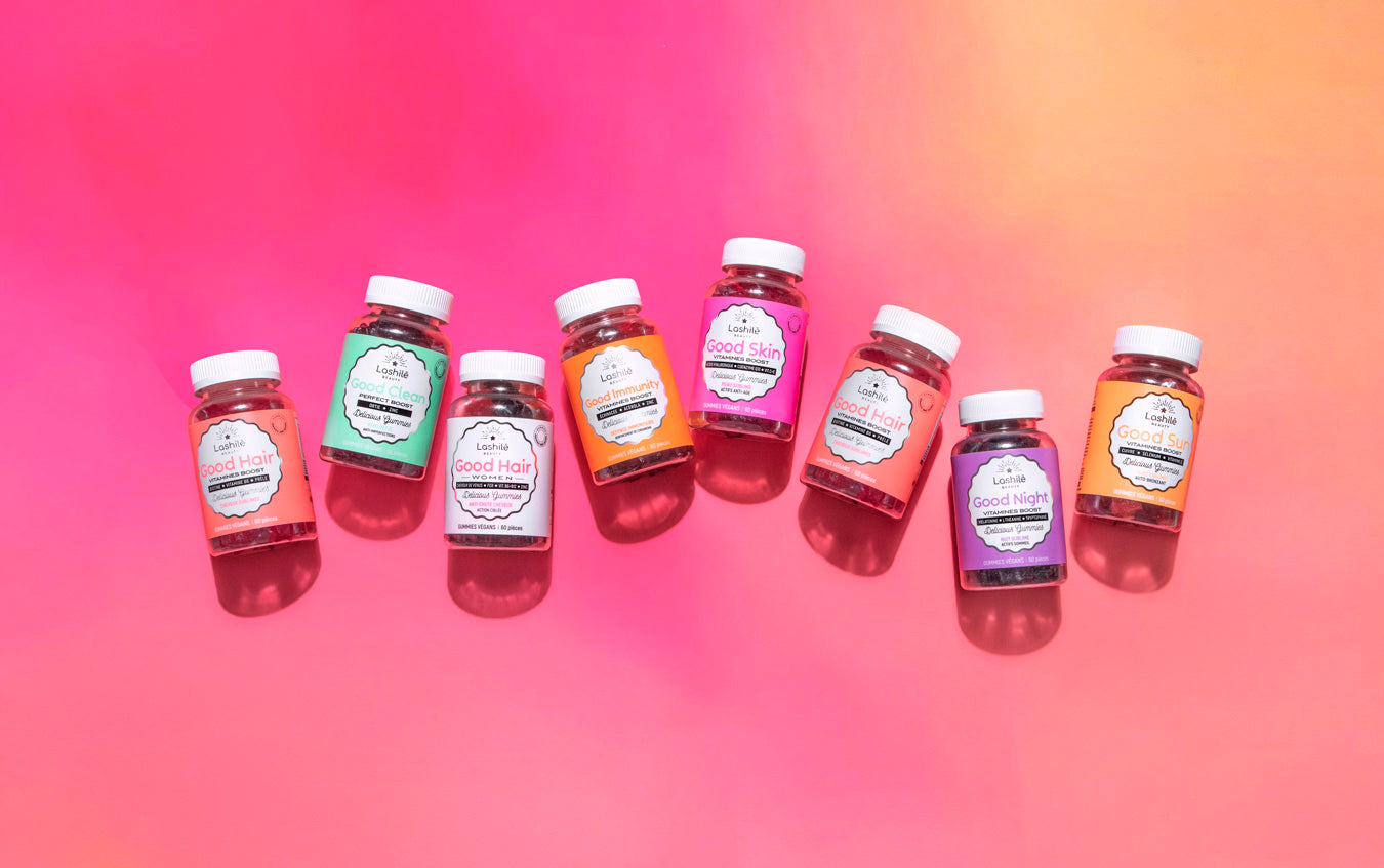 Best-sellers Lashilé Beauty - Les gummies les plus populaires pour cheveux, peau et bien-être