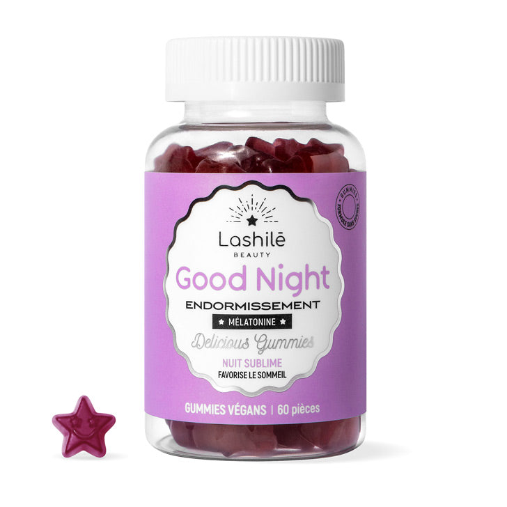 Gummies Good Night Lashilé Beauty - Sommeil et endormissement rapide - Cure 1 mois