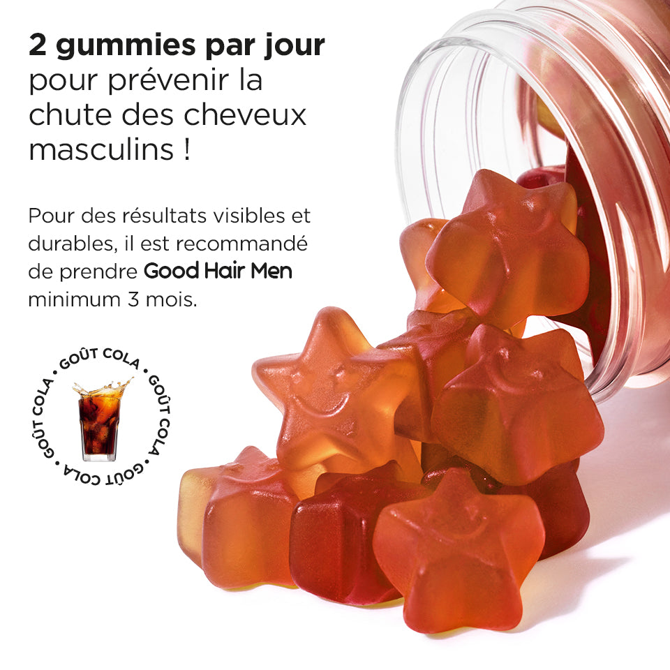 Lashilé Beauty - Gummies - Beauté - Anti Chute de Cheveux Hommes -  Nutricosmétique - Compléments alimentaires - 4