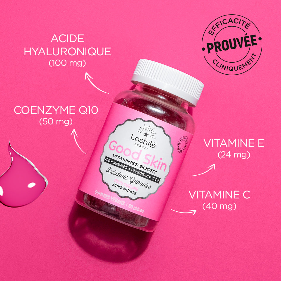 Lashilé Beauty - Gummies - Beauté - Anti-âge - Peau Sublime - Good Skin -  Nutricosmétique - Compléments alimentaires - Pack 3 mois 2