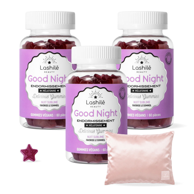 Gummies Good Night Lashilé Beauty - Sommeil et endormissement rapide - Cure 3 mois