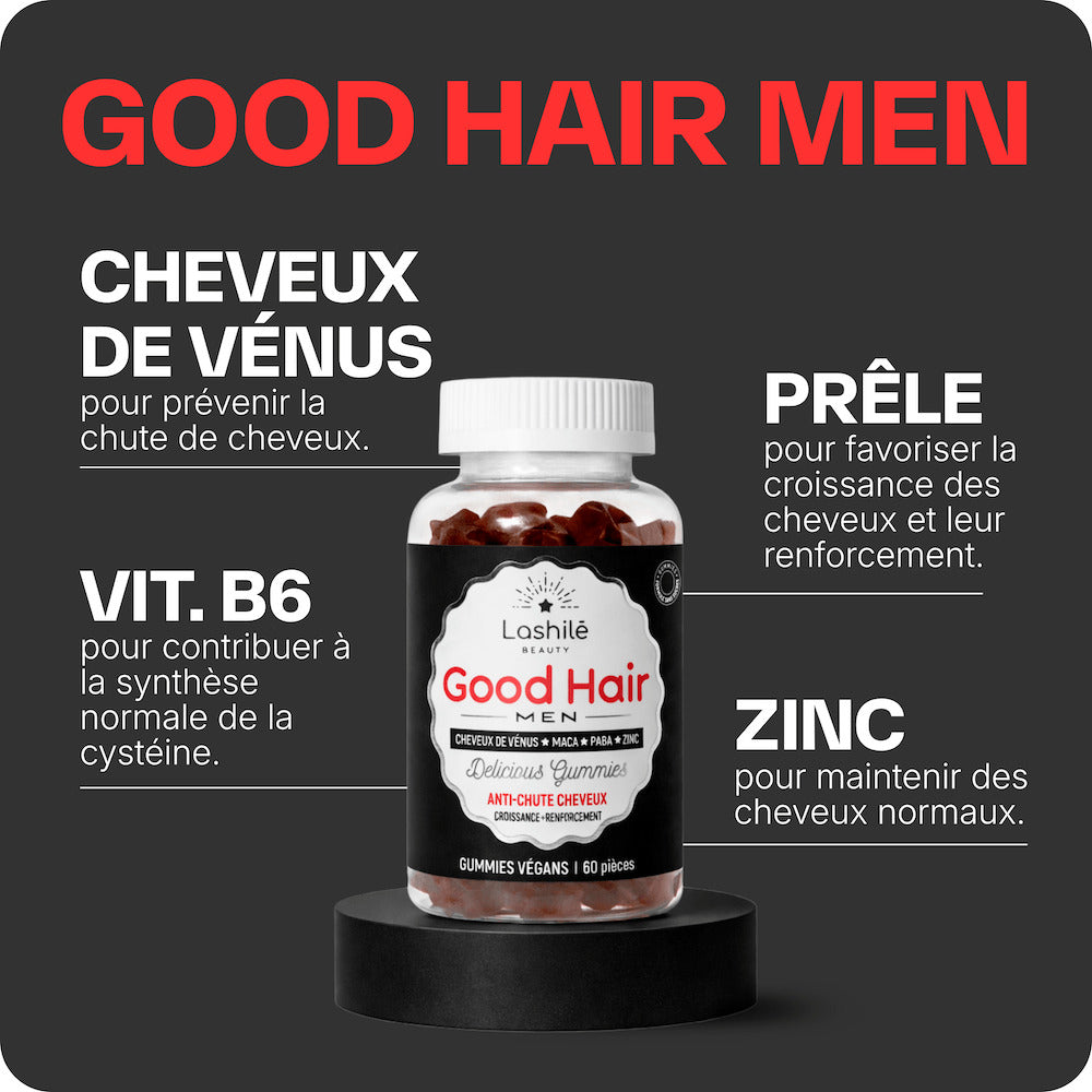 Good Hair Men Trattamento Anti-Caduta per Uomo - 6 Mesi