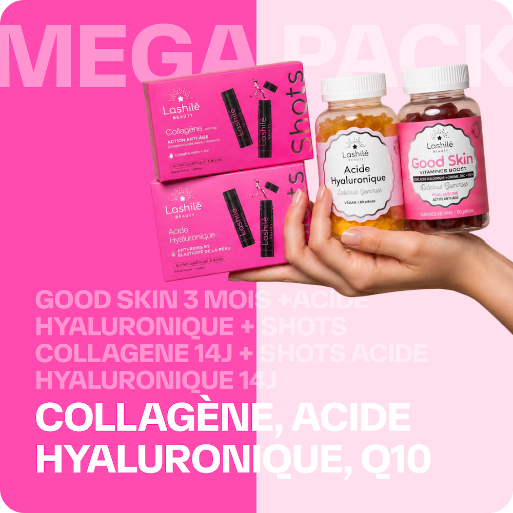 Mega-Hautpflegepaket – Kollagen, Hyaluronsäure, Q10
