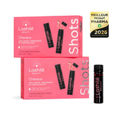 Shots Cheveux Triple Action Lashilé Beauty - Pousse fortification et éclat - Cure 1 mois